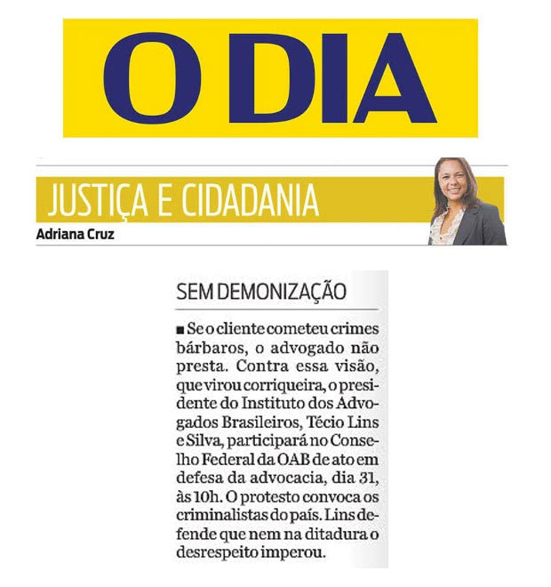 de Adriana Cruz, Jornal O Dia